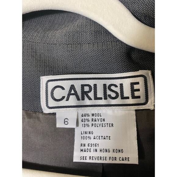 Carlisle Gray Blazer Sz 6 - Picture 3 of 3